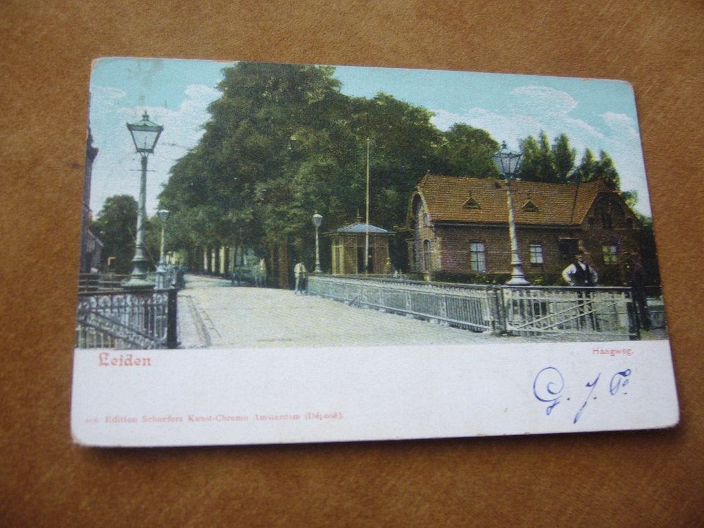 LEIDEN  =  HAAGWEG  BRIEFKAART  1905, Ophalen of Verzenden, Voor 1920, Gelopen, Zuid-Holland
