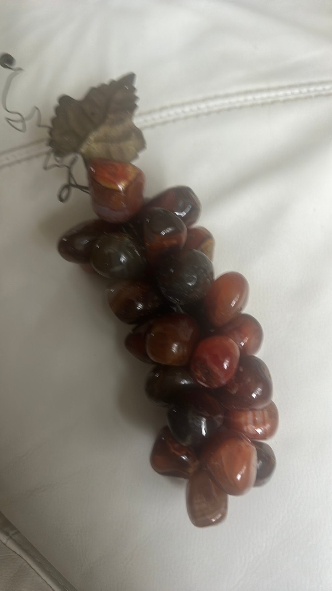 Decoratieve druiventros van agaatstenen 17cm, Ophalen