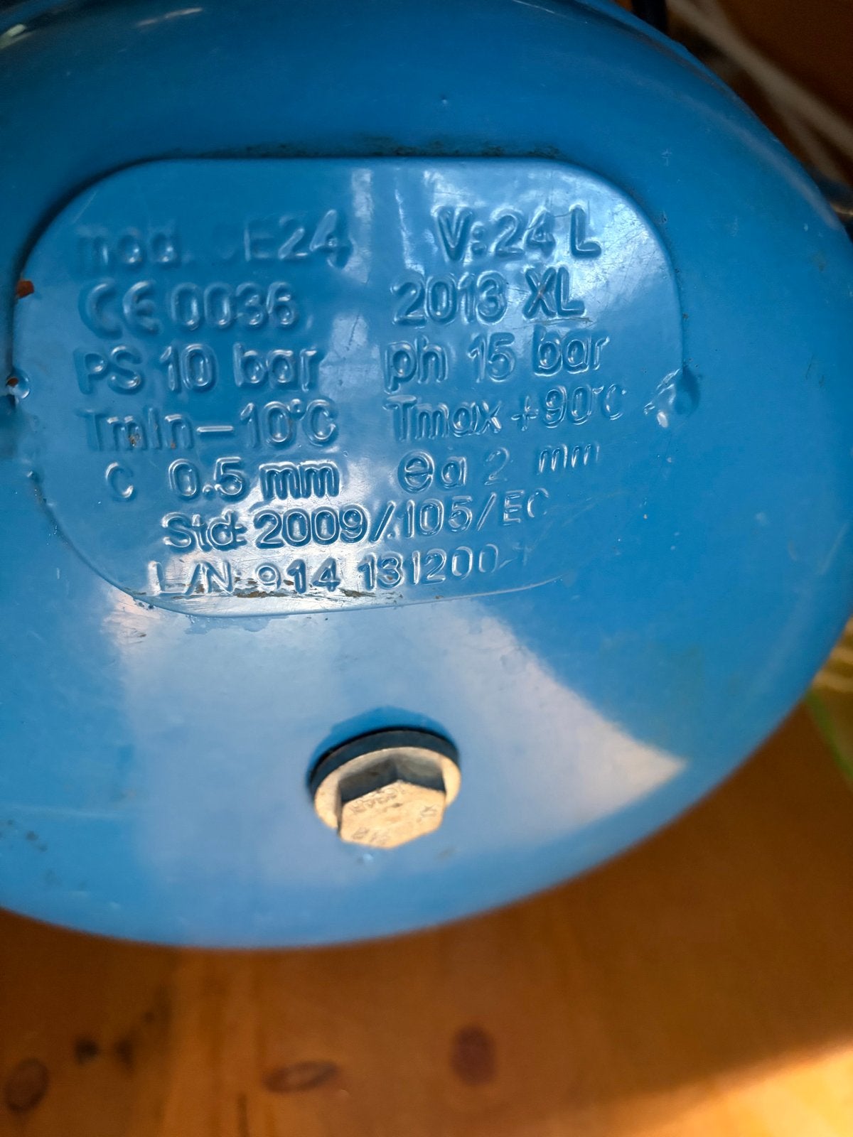 Airpress Compressor 1.5 PK - 24 Liter, Gebruikt, 6 tot 10 bar, Ophalen of Verzenden, Minder dan 200 liter/min