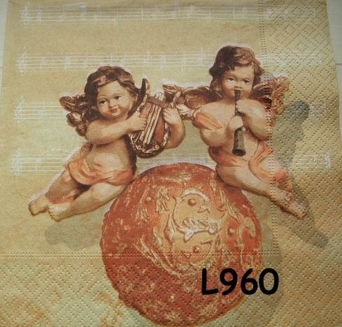 Servetten decoupage/bullet journal * engelen L960, Verzenden, Nieuw