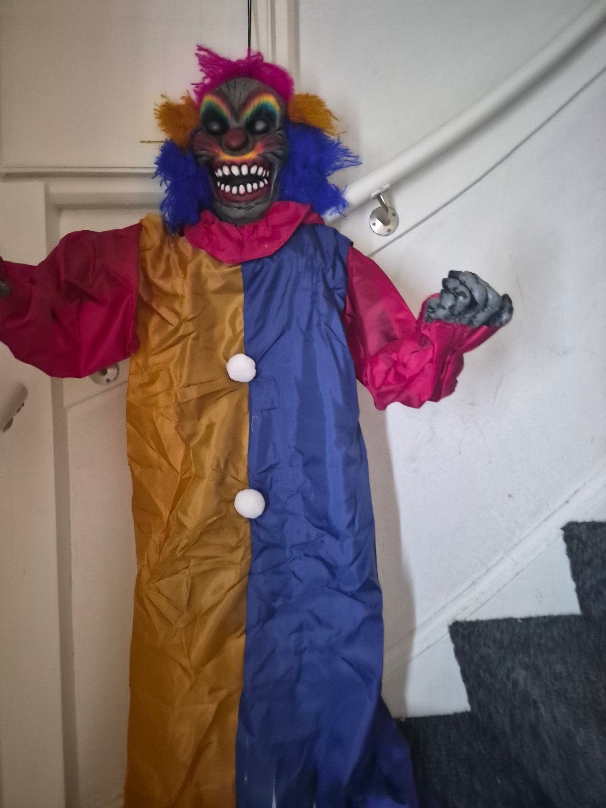 Hangende regenboog clown (static en nieuw met kaartje), Ophalen of Verzenden, Nieuw