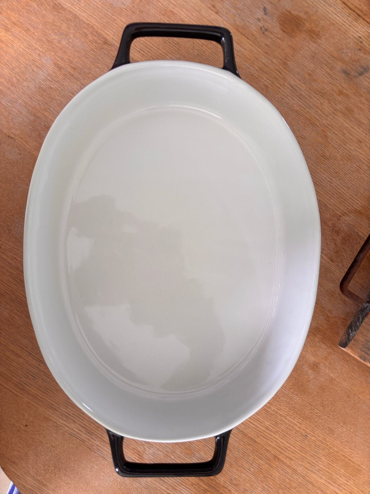 Gusto Ovenschaal Ovale Braadslede Zwart Keramiek, Ophalen of Verzenden, Zo goed als nieuw, Overige materialen, Overige typen