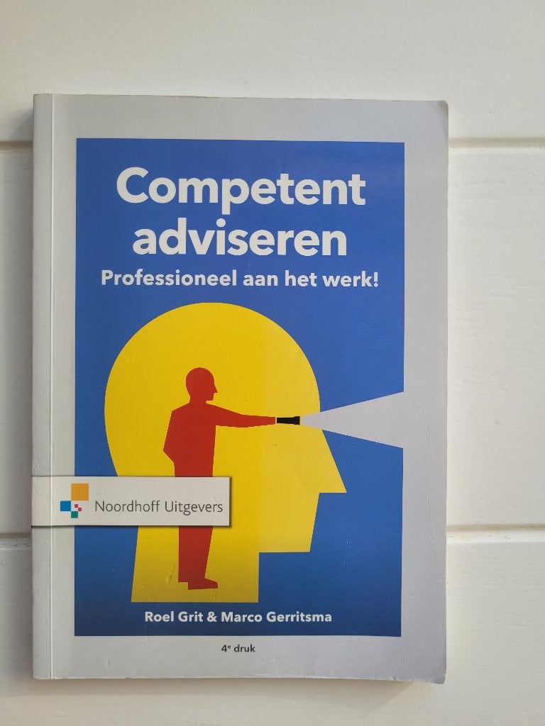 Competent adviseren, Boeken, Zo goed als nieuw, Noordhoff Uitgevers, Beta, HBO
