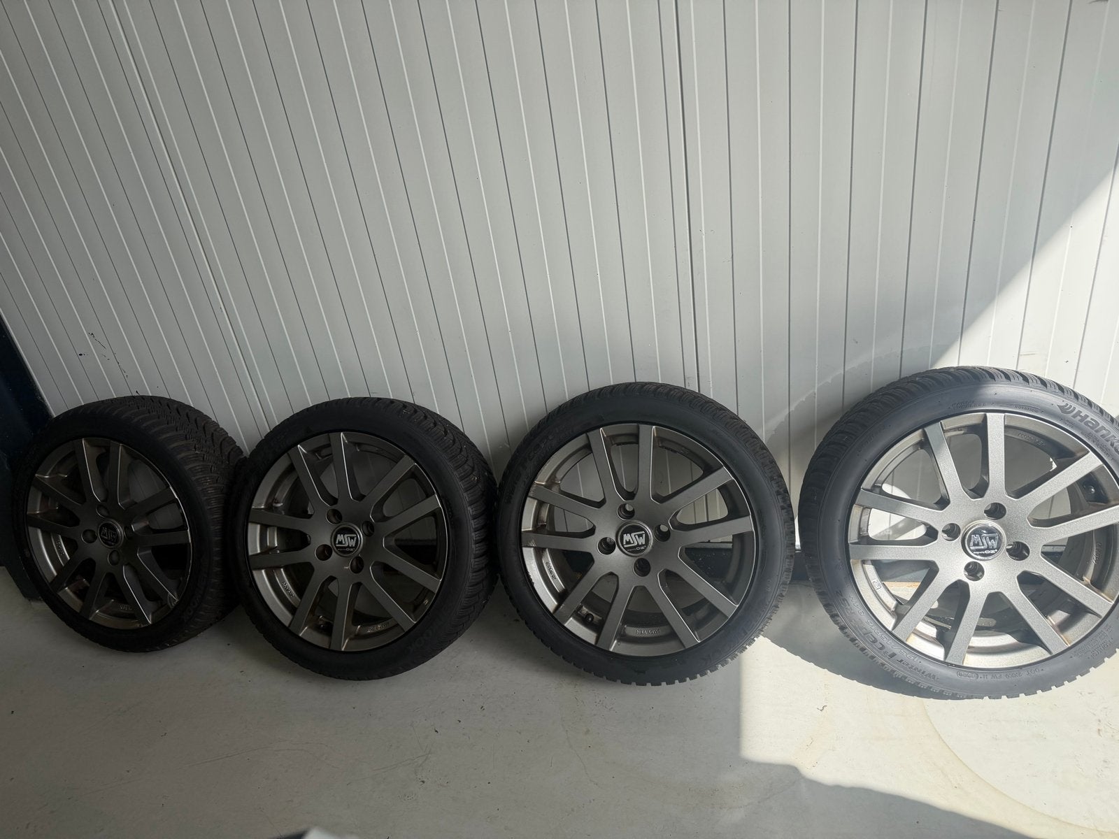 MSW by OZ velgen met Hankook winterbanden 4x108 Fiesta st, Auto-onderdelen, Ophalen, Gebruikt, 16 inch, Banden en Velgen