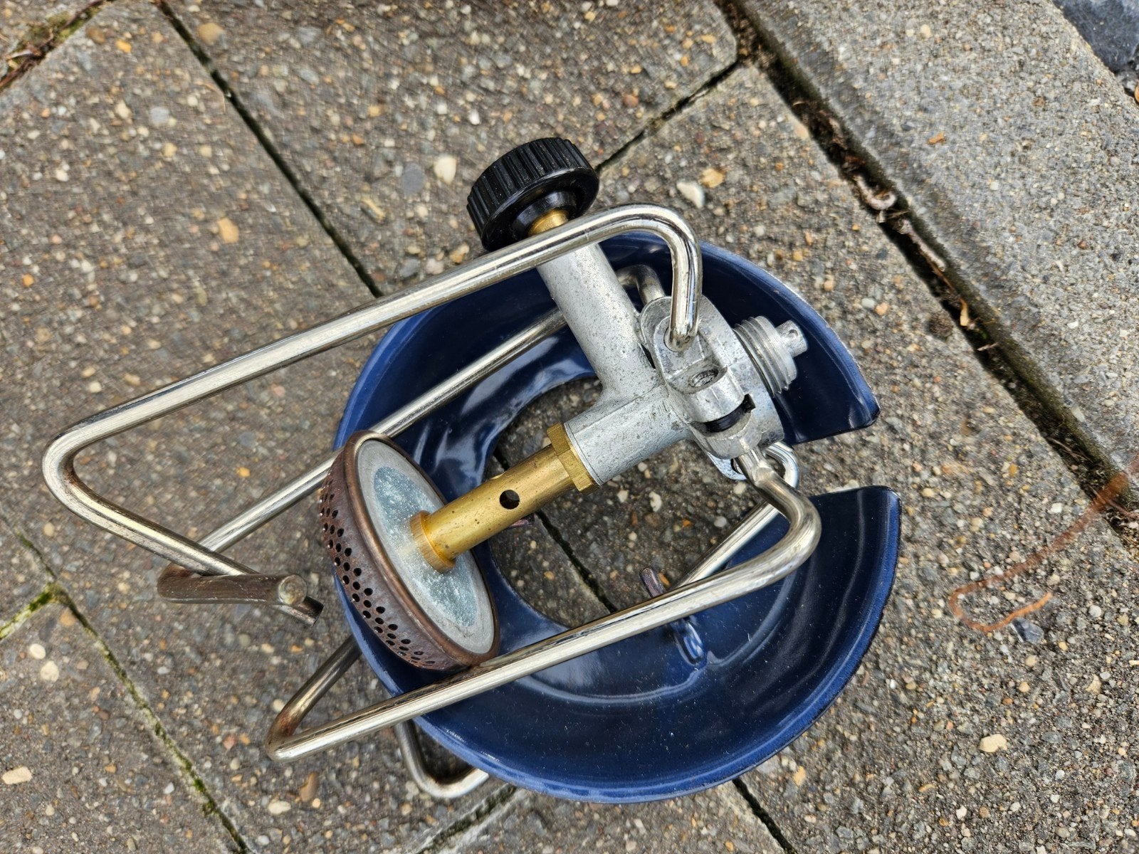 Compacte campingbrander om direct op de  gasfles te monteren, Ophalen of Verzenden, Gebruikt