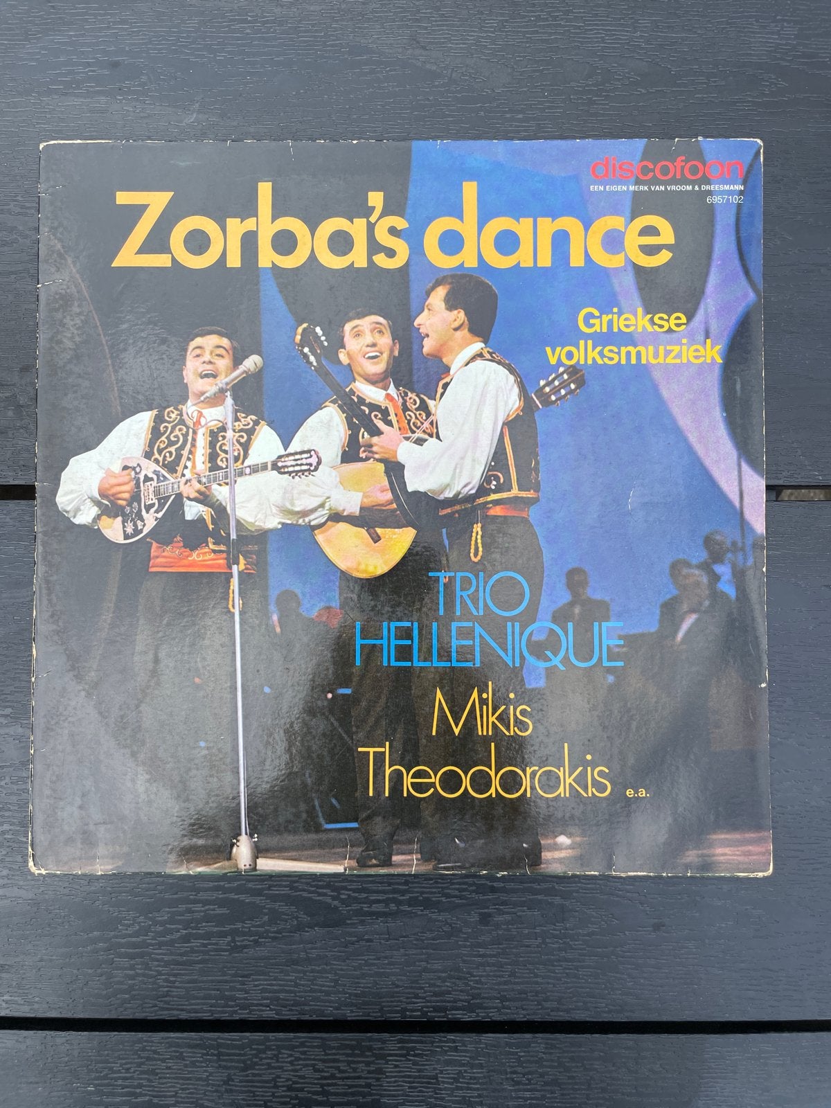 Zorba's Dance - Griekse volksmuziek LP (Trio Hellenique), LP, Gebruikt, Traditioneel en Volksmuziek, Ophalen of Verzenden