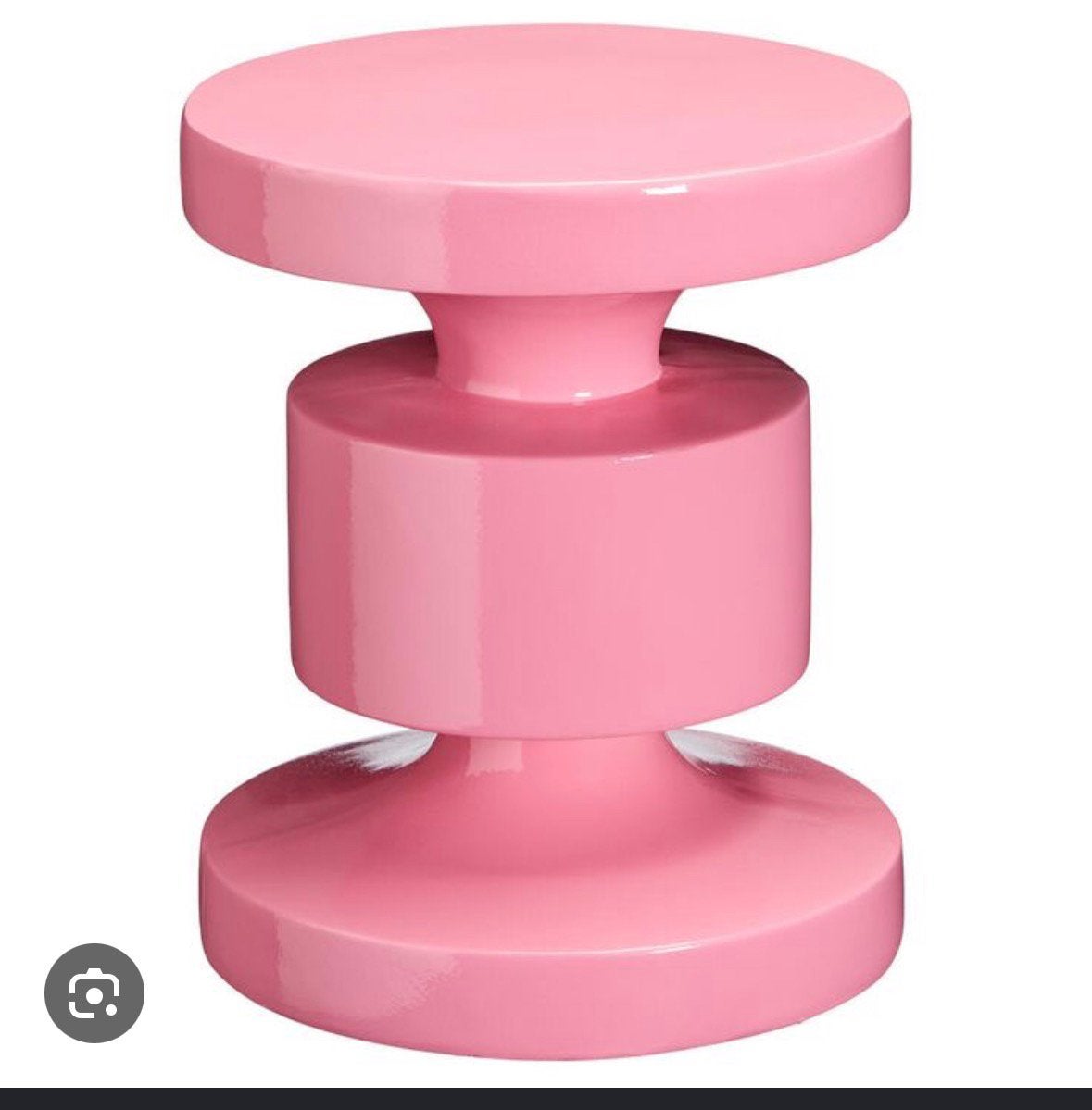 GEZOCHT: bijzettafel Kwantum Pinetto roze, 45 tot 60 cm, Minder dan 55 cm, Rond, Ophalen of Verzenden
