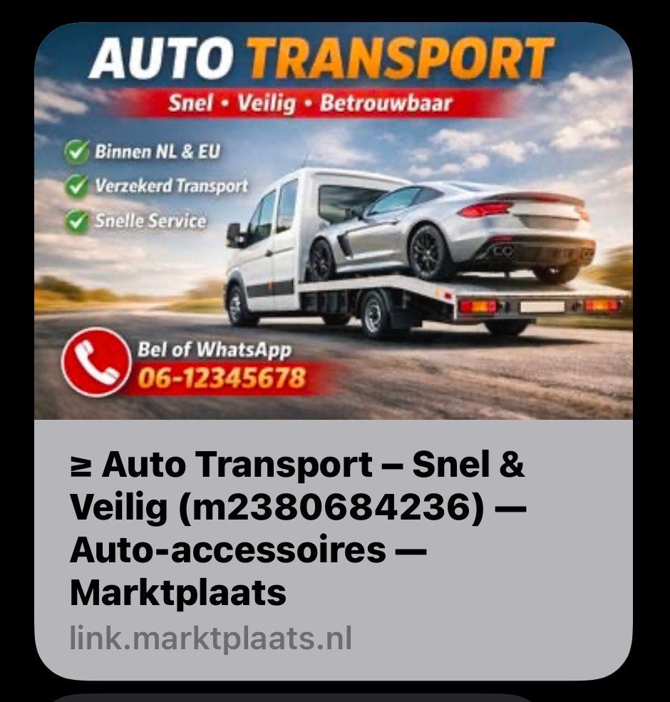 Transport veilig en snel
