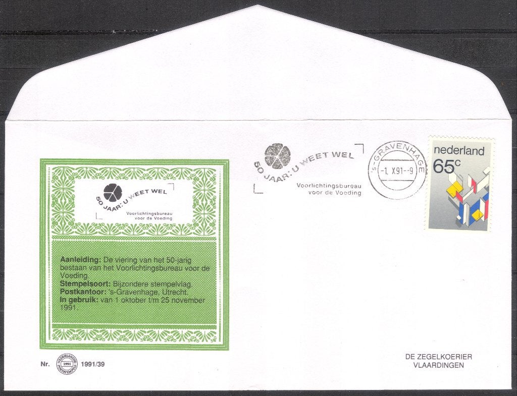 50 jaar Voorlichtingsbureau voor de Voeding 1991, Verzenden, Envelop