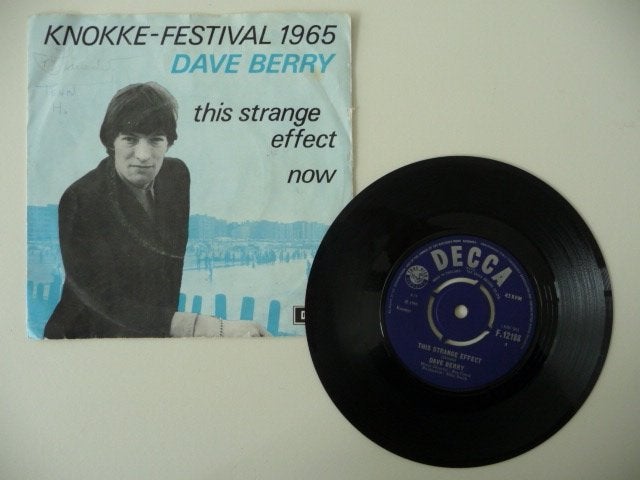 single DAVE BERRY - THIS STRANGE EFFECT -Decca Rec. 1965 (R), Gebruikt, 7 inch, Ophalen of Verzenden, Pop