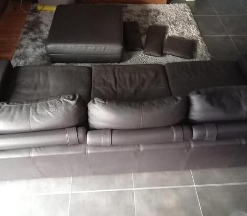 Design zetel in leer 3,20 breed x 1,20 diep uniek stuk, Ophalen, Zo goed als nieuw, Leer, Minder dan 50 cm