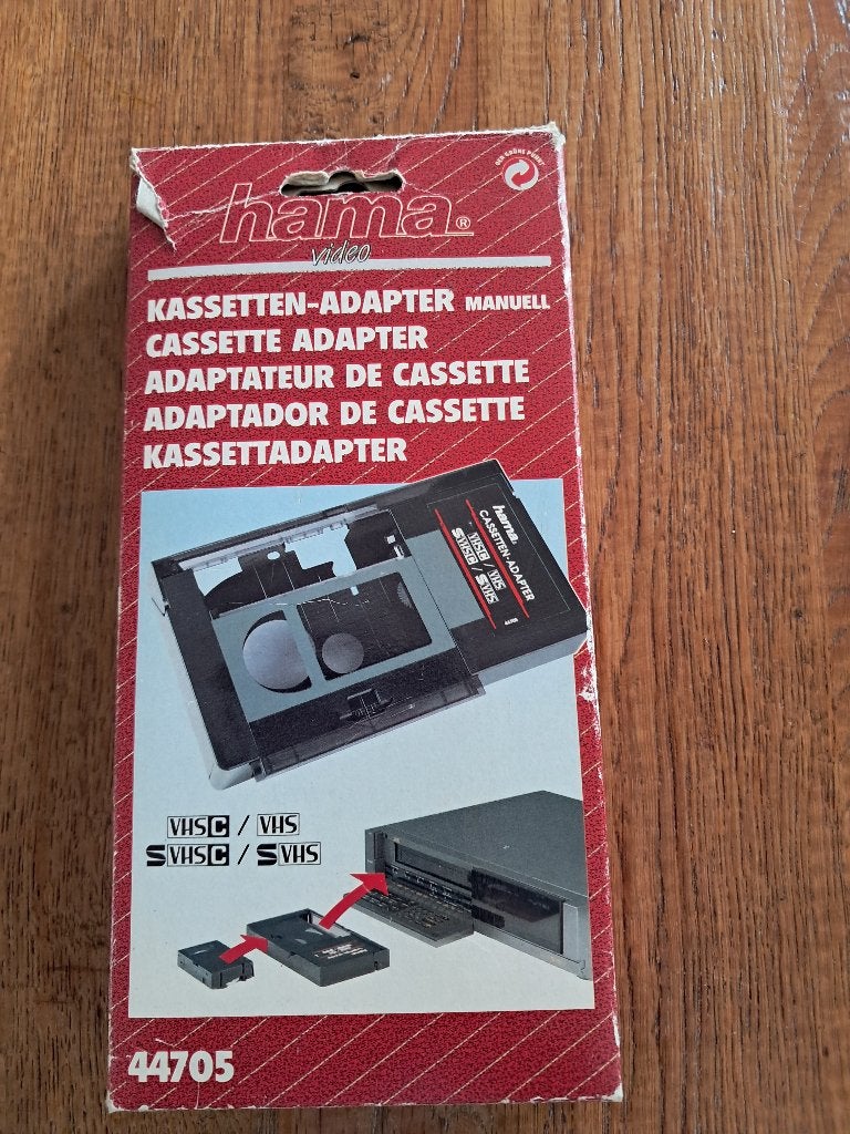 VHS video ADAPTER voor afspelen MINI VHS, Alle leeftijden, Overige genres, Ophalen of Verzenden, Zo goed als nieuw