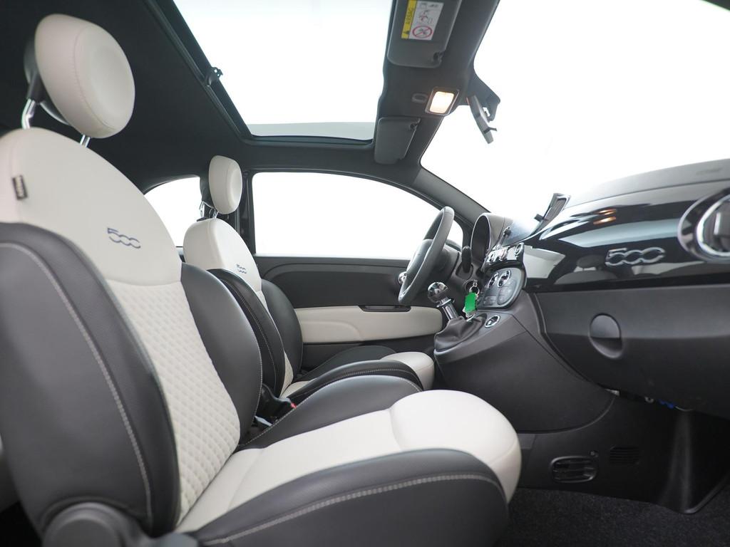 Fiat 500 1.0 Hybrid Dolcevita | Panoramadak | Zondag Open!, Voorwielaandrijving, Stof, Gebruikt, Euro 6