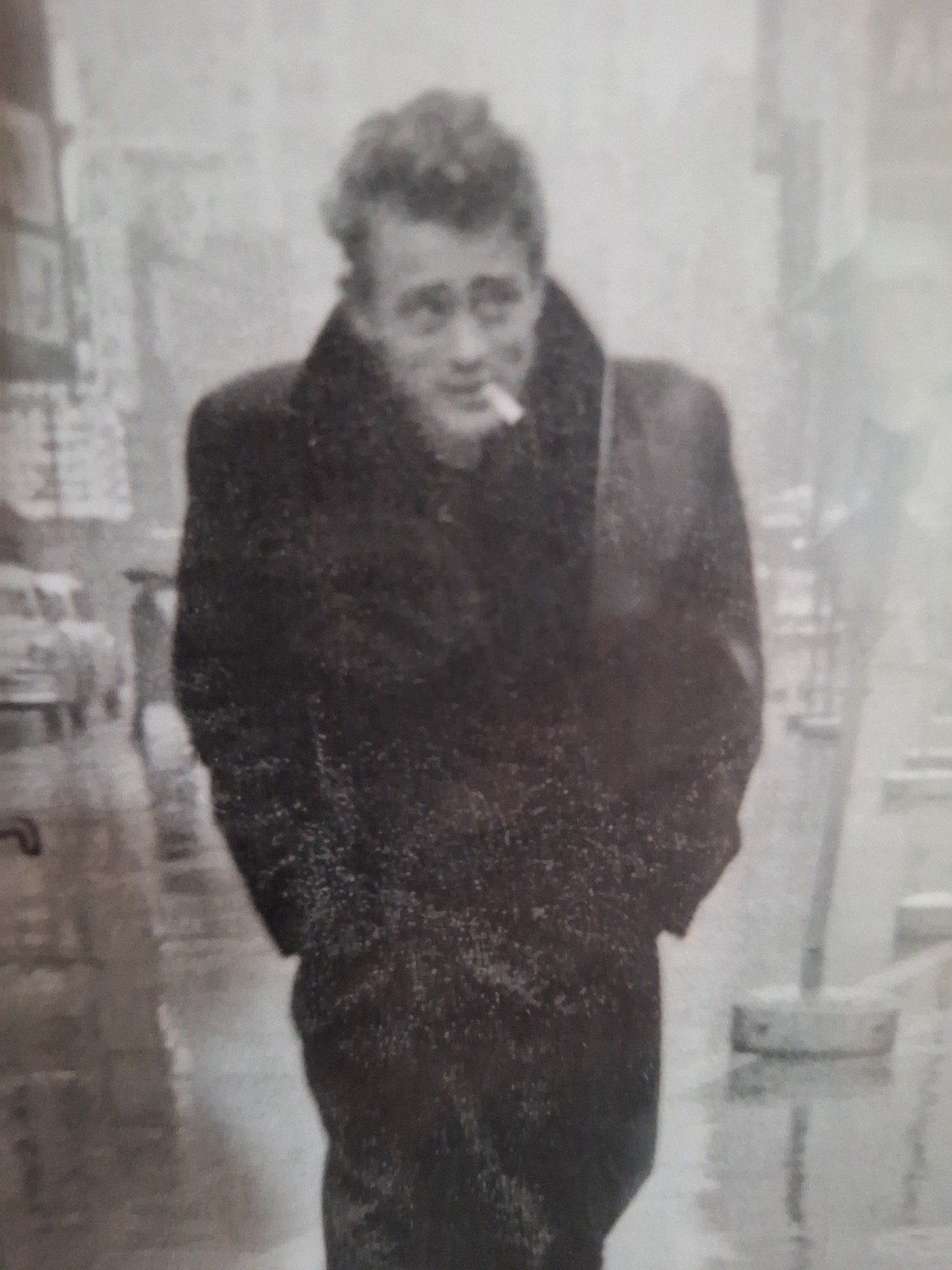 James Dean afbeelding ingelijst, 1980 tot heden, Foto, Ophalen of Verzenden, Zo goed als nieuw