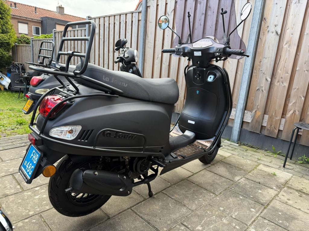 La Souris Scooter - Mat Zwart, Goede Staat, Ophalen, Gebruikt, Benzine