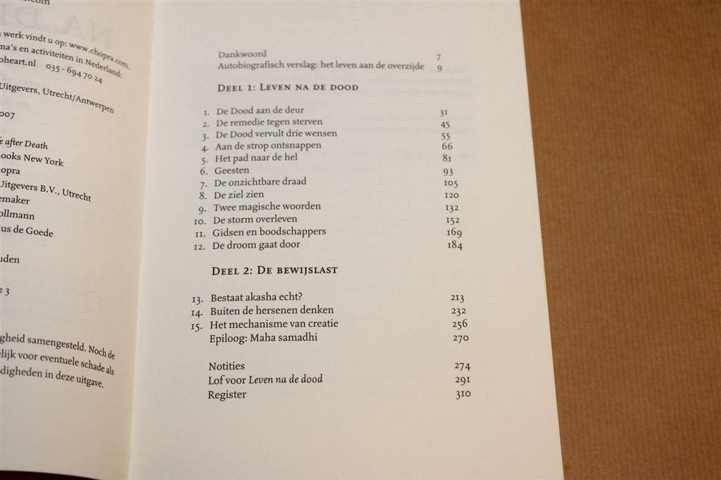 Leven na de Dood — Deepak Chopra, Zielsverhuizing, Boeken, Ophalen of Verzenden, Gelezen, Overige onderwerpen, Achtergrond en Informatie