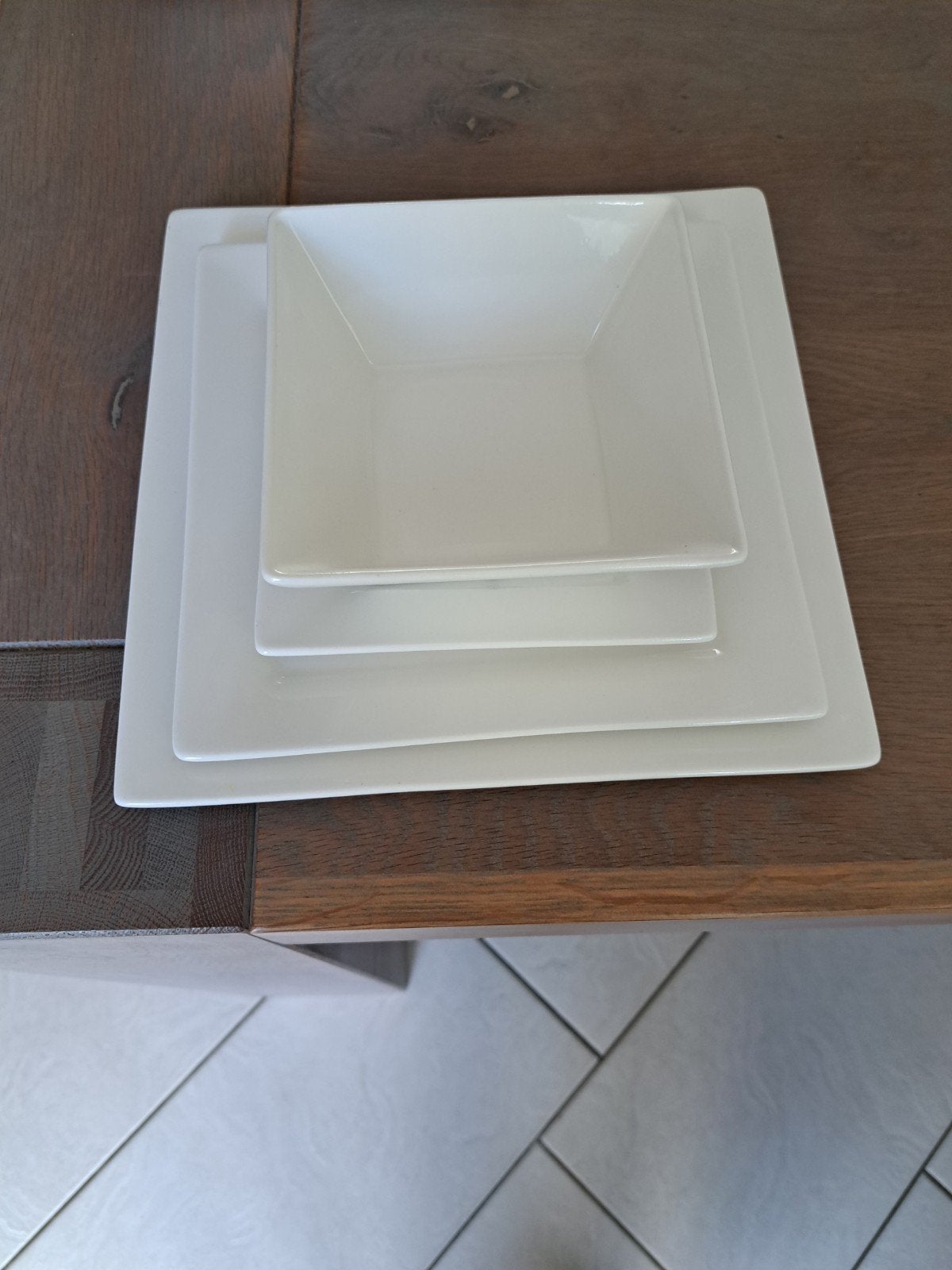 33-delig wit servies, zo goed als nieuw, Ophalen, Zo goed als nieuw, Keramiek, Compleet servies