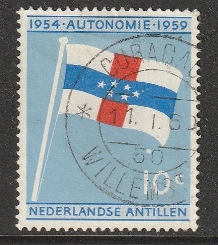Antillen 1959 304 Statuut 10c, Gest, Ophalen of Verzenden, Gestempeld