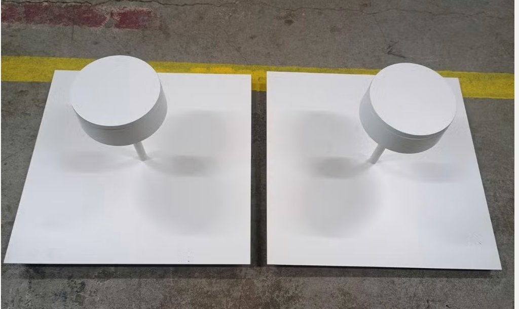 plafondlamp 2x Anta lamp Nest wit €95/stuk, Ophalen