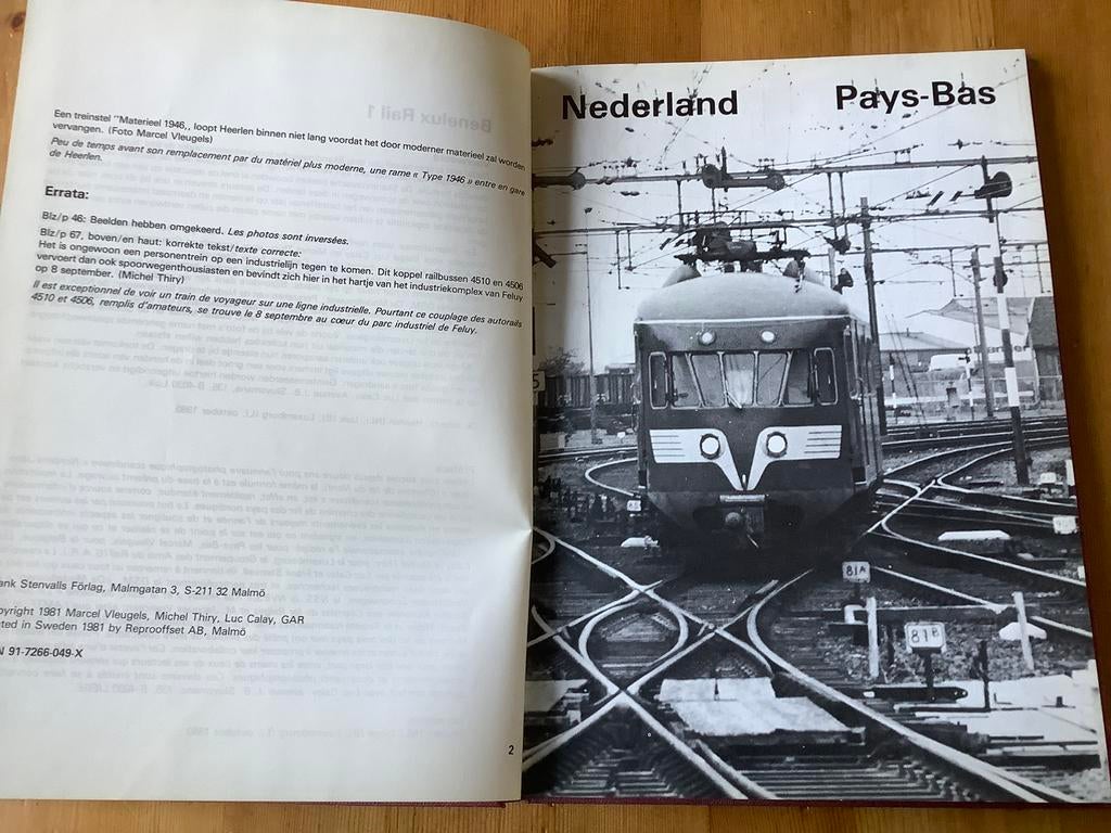 Boekje Benelux Rail deel 1, Overige merken, Gelijkstroom of Wisselstroom, Zo goed als nieuw, Boek, Tijdschrift of Catalogus