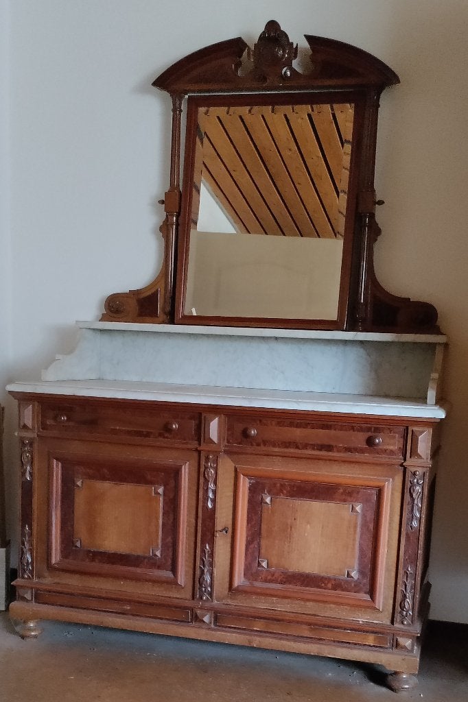 Antieke commode wastafel kast kaptafel wastafelmeubel, Ophalen