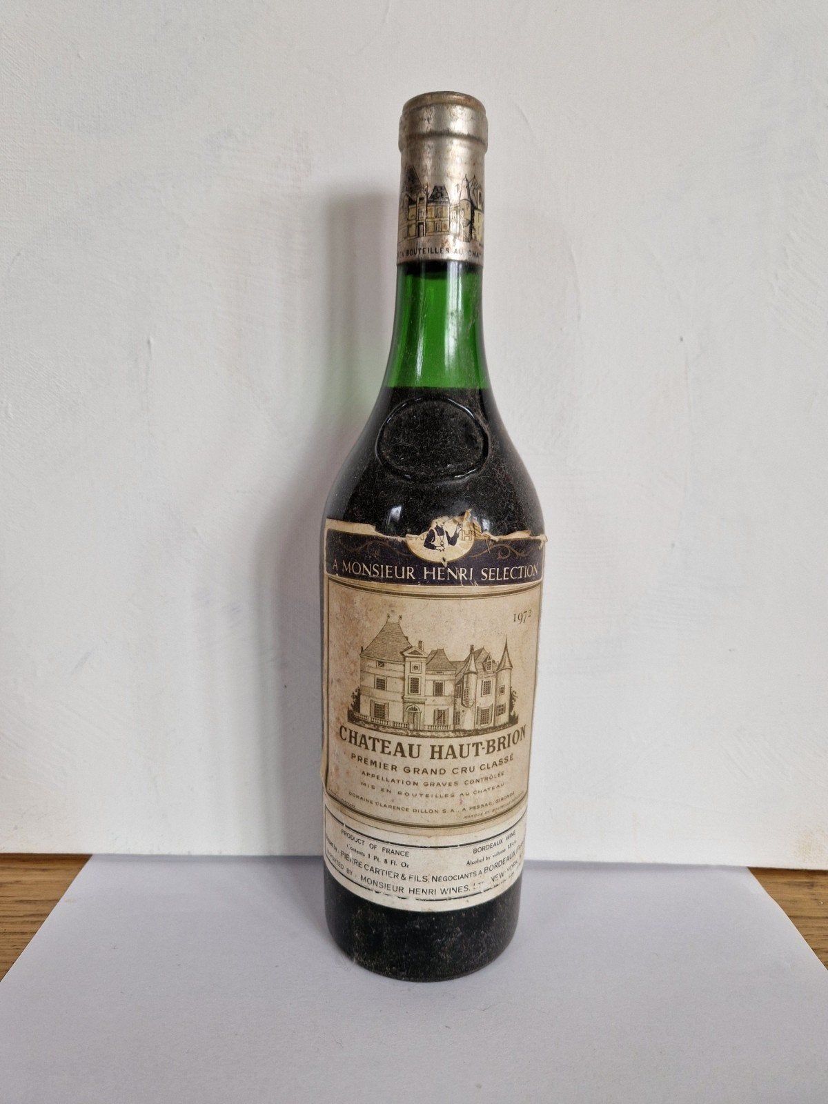 Chateau Haut-Brion premier grand cru classé 1972, Ophalen, Frankrijk, Nieuw, Rode wijn