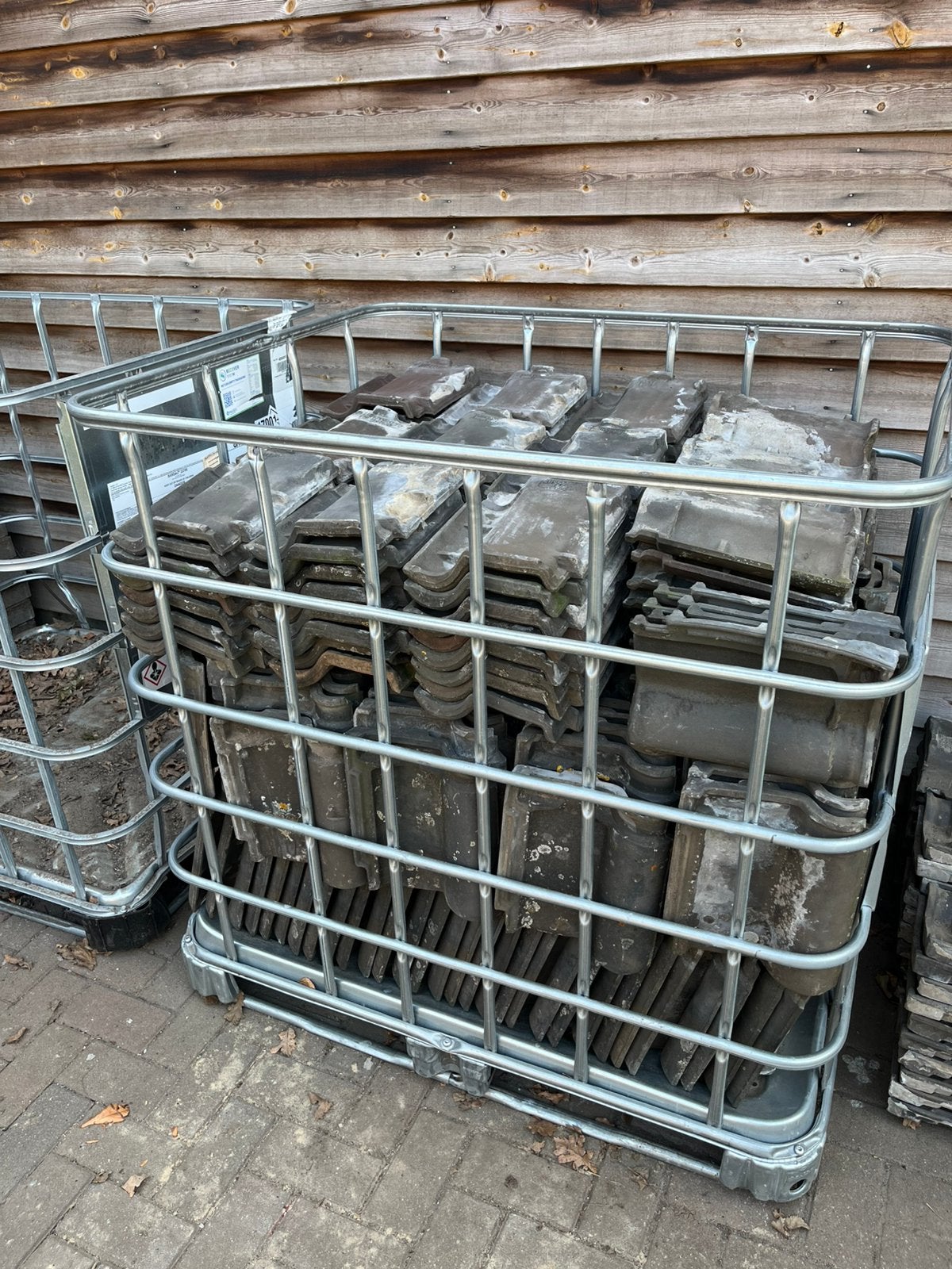 Dakpannen OVH blauw gesmoord, Ophalen, Gebruikt, Steen of Klei, 15 m² of meer