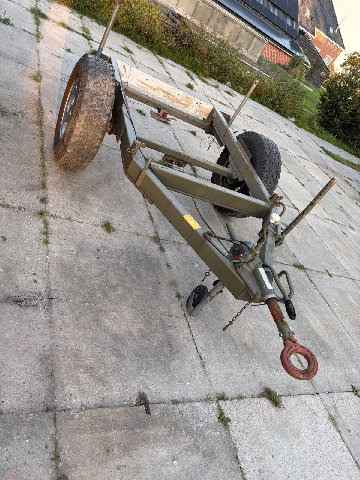 Aanhangwagen/onderstel uit het Britse leger, Ophalen, Gebruikt