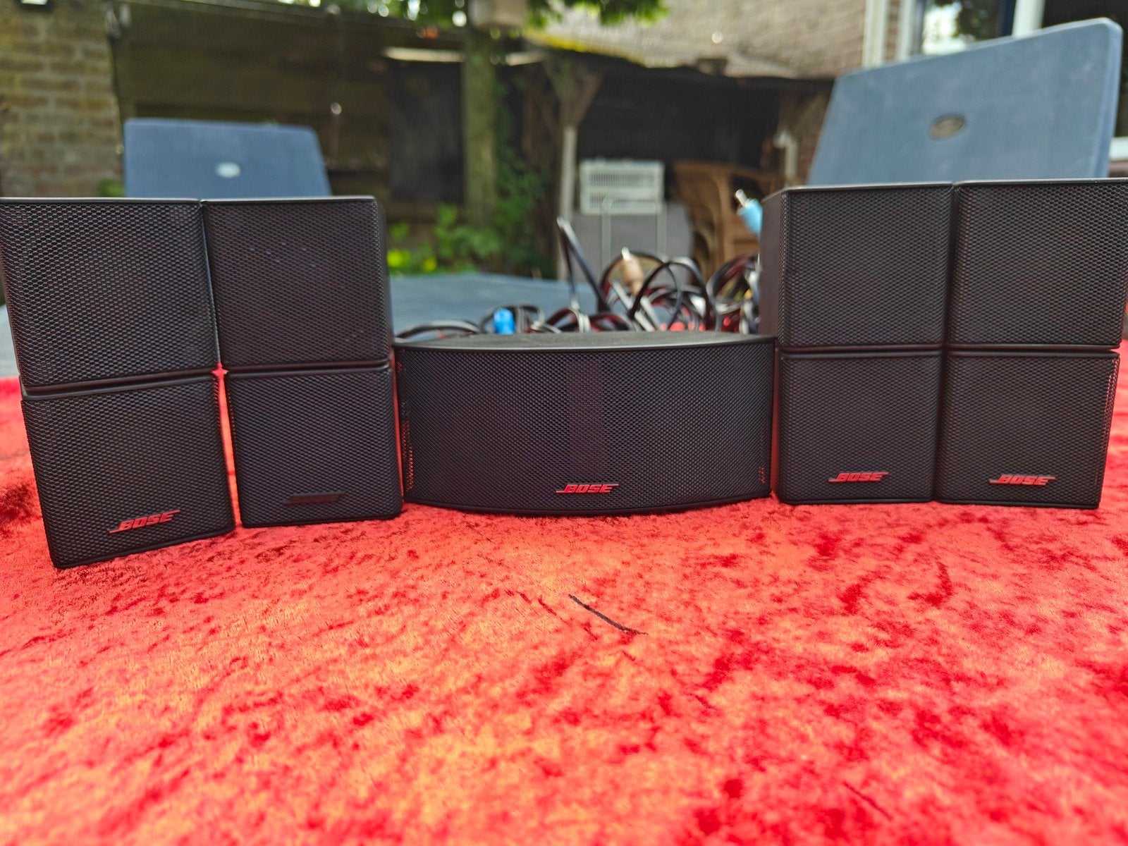 Bose Jewel set luidsprekers 5x met luidsprekerkabels origine, Overige merken, 70 watt of meer, Ophalen of Verzenden, Zo goed als nieuw