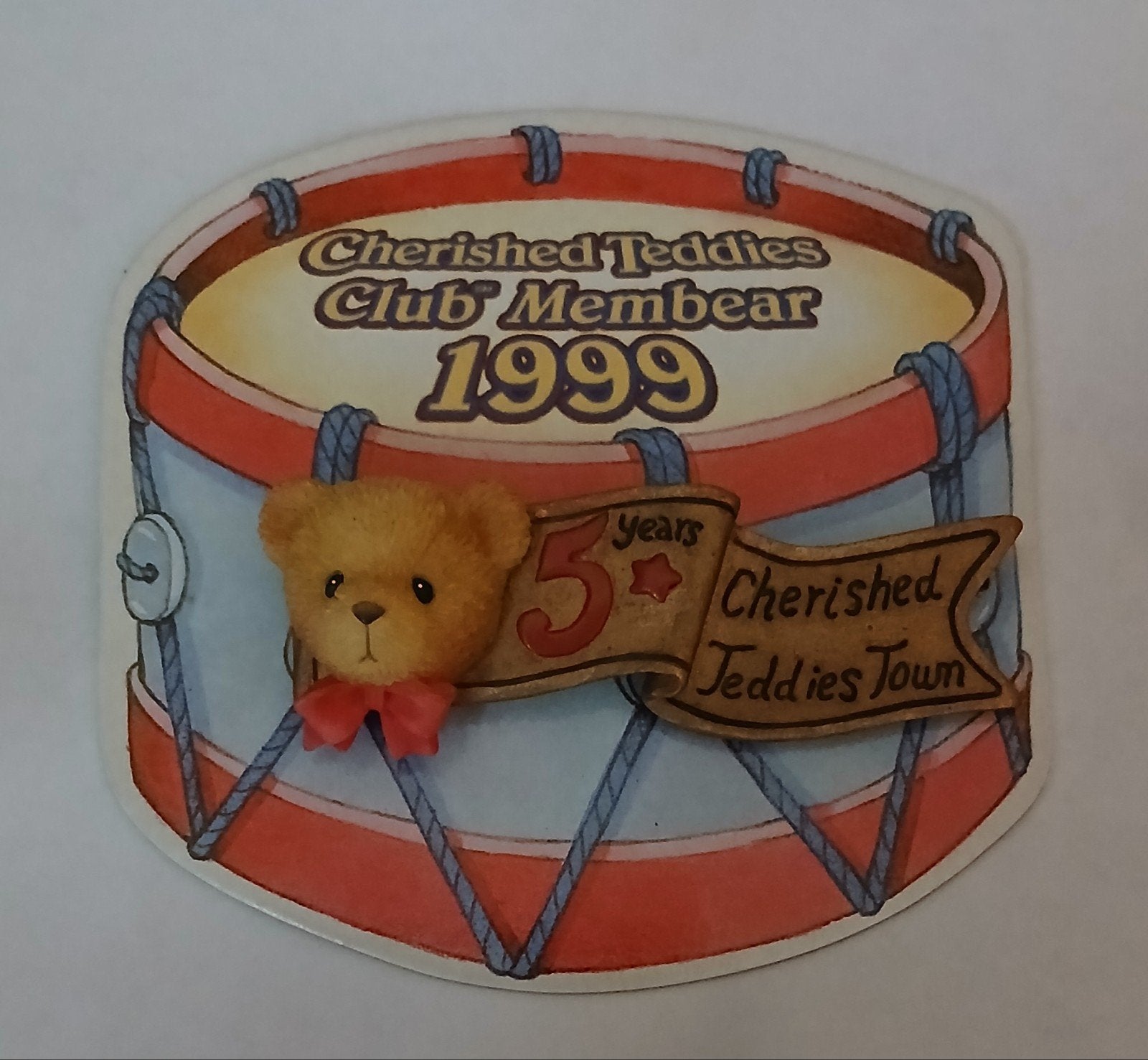 Cherished Teddies Club Membear 1999 Nieuw 5 Years, Verzamelen, Ophalen of Verzenden, Nieuw, Overige typen, Overige merken