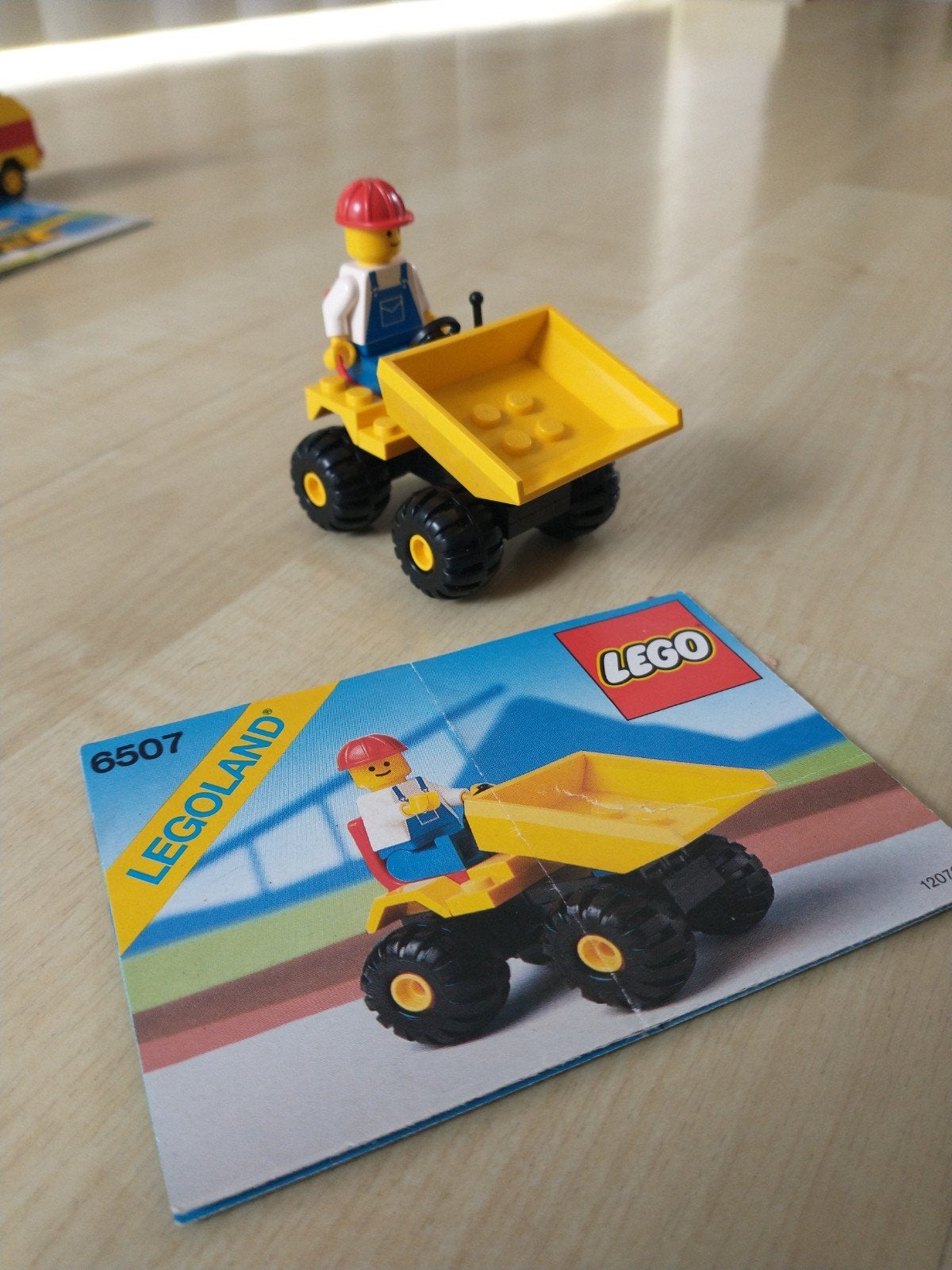 Lego Legoland 6507 Dumper met Minifiguur en Instructies, Gebruikt, Lego, Ophalen of Verzenden, Complete set