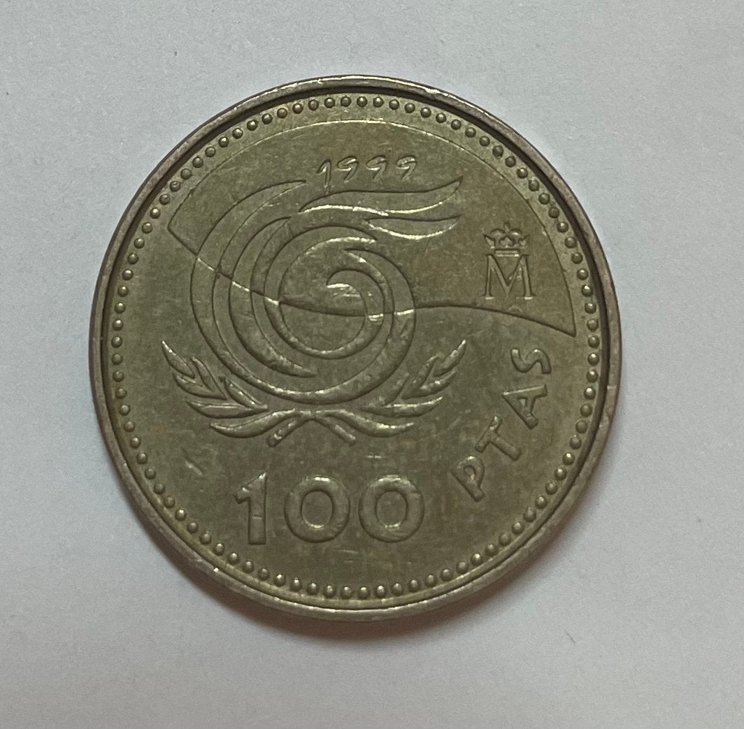 100 pesetas Spanje 1999, Ophalen of Verzenden, Overige landen