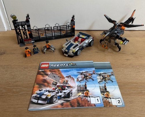 Gave Lego agents set,  8634 Mission 5 Turbocar Chase, Kinderen en Baby's, Overige thema's, Lego, Ophalen of Verzenden, Zo goed als nieuw