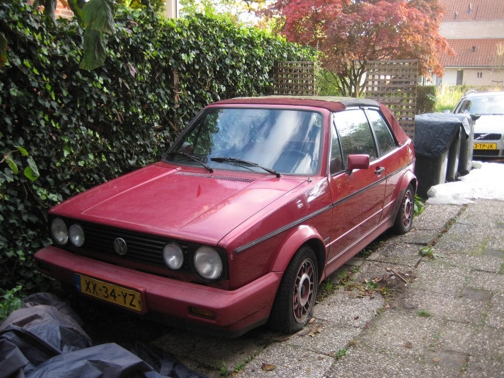 Volkswagen Golf 1.8 GTI Cabriolet U9 1989 Rood, Auto's, Voorwielaandrijving, Dealer onderhouden, 4 cilinders, Cabriolet