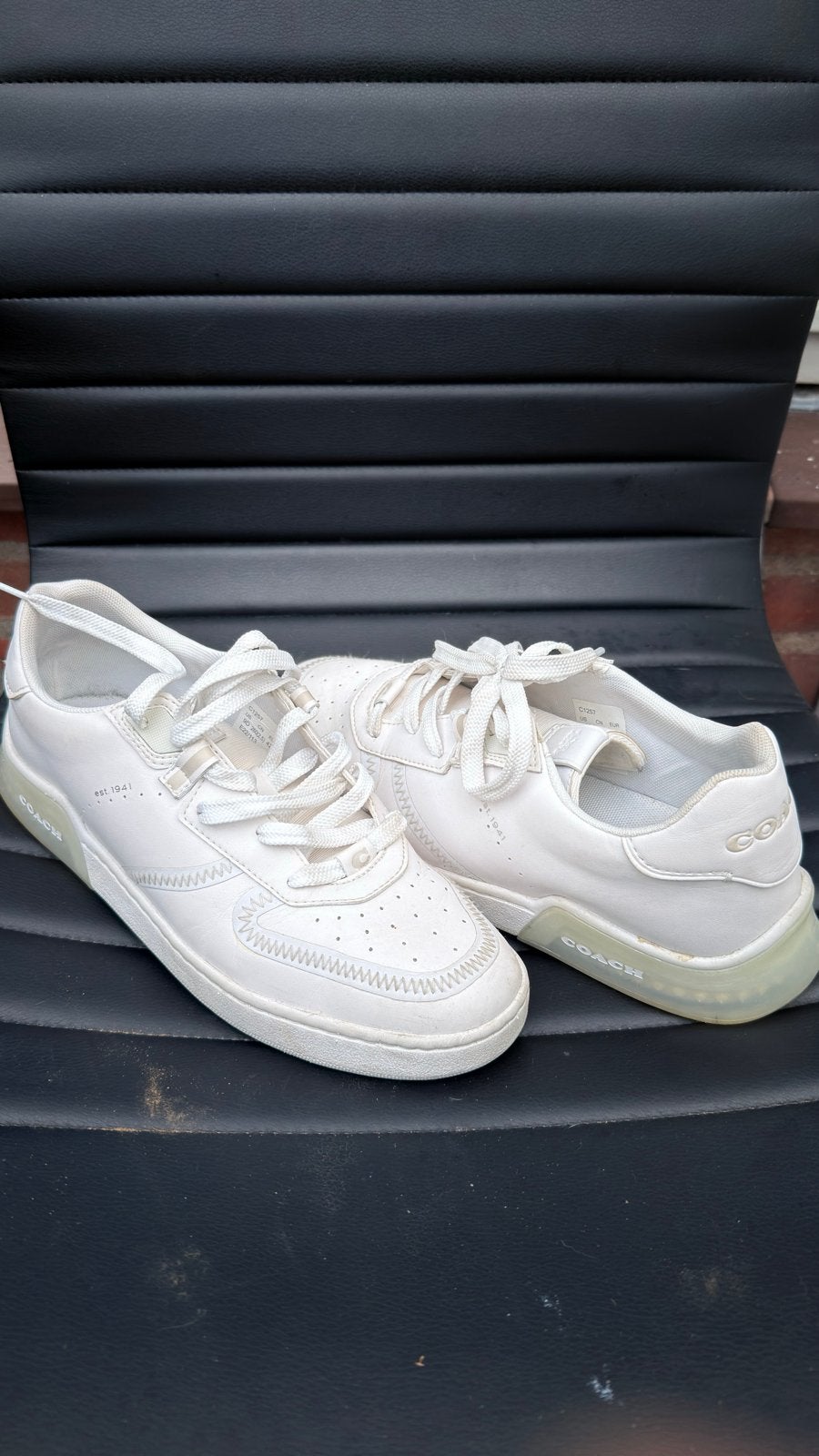 Witte Coach Sneakers, Ophalen of Verzenden, Gedragen, Wit, Sneakers of Gympen