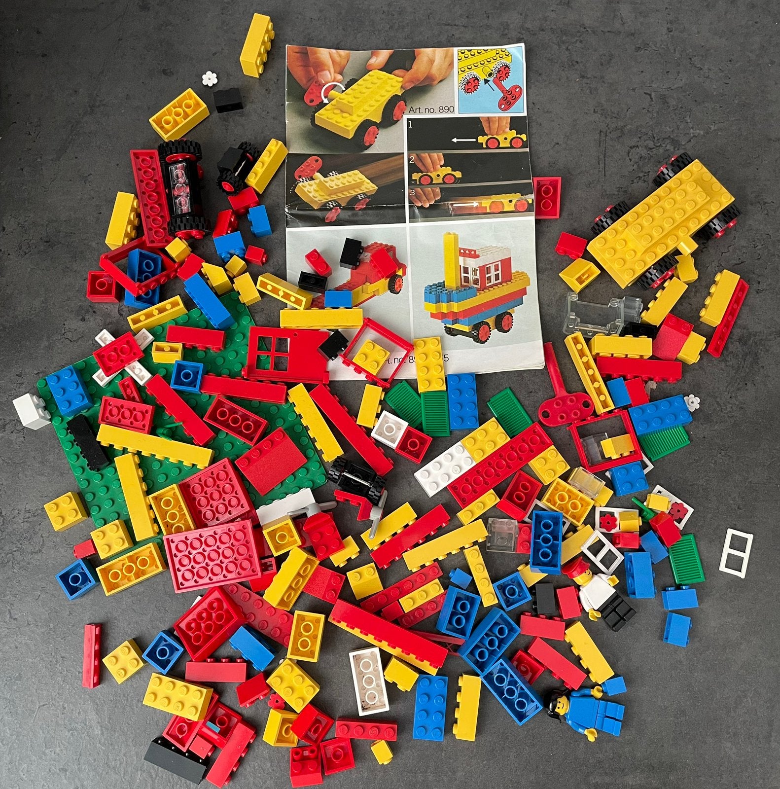 Lego basis set 555 + 890, Ophalen of Verzenden, Zo goed als nieuw