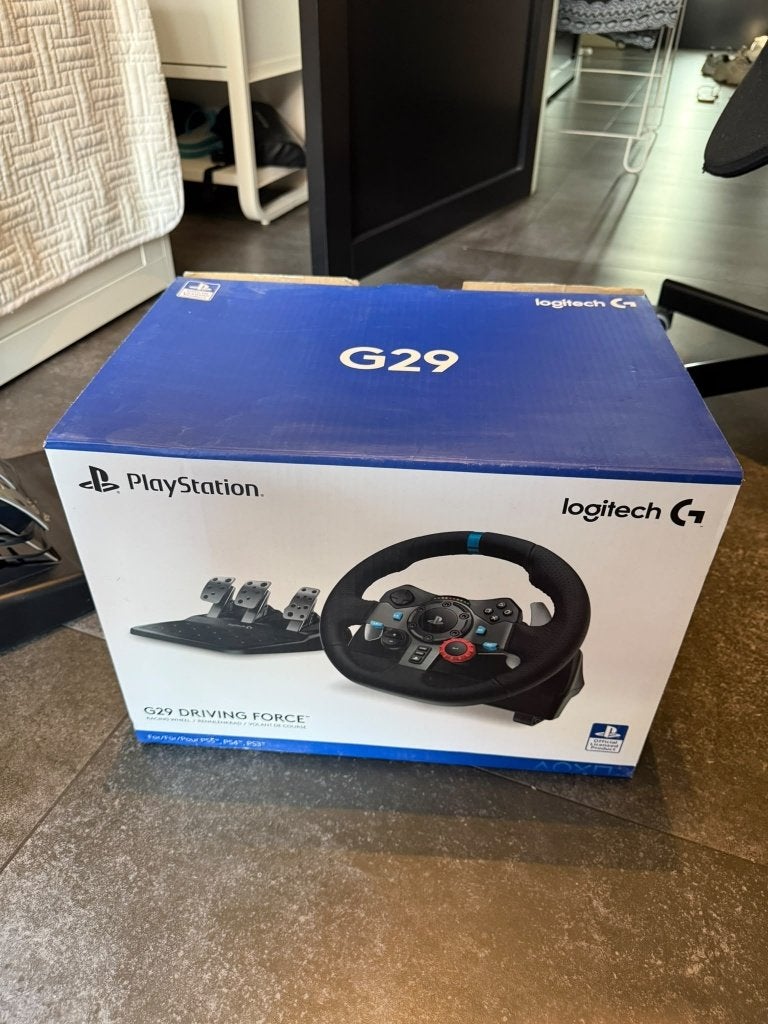 Logitech G G29 Driving Force racestuur PS5/PS4/PC, Ophalen, PlayStation 4, Zo goed als nieuw, Stuur of Pedalen