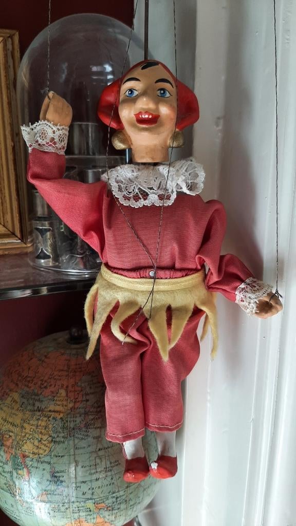 Antieke poppenkast pop, Antiek en Kunst, Verzenden