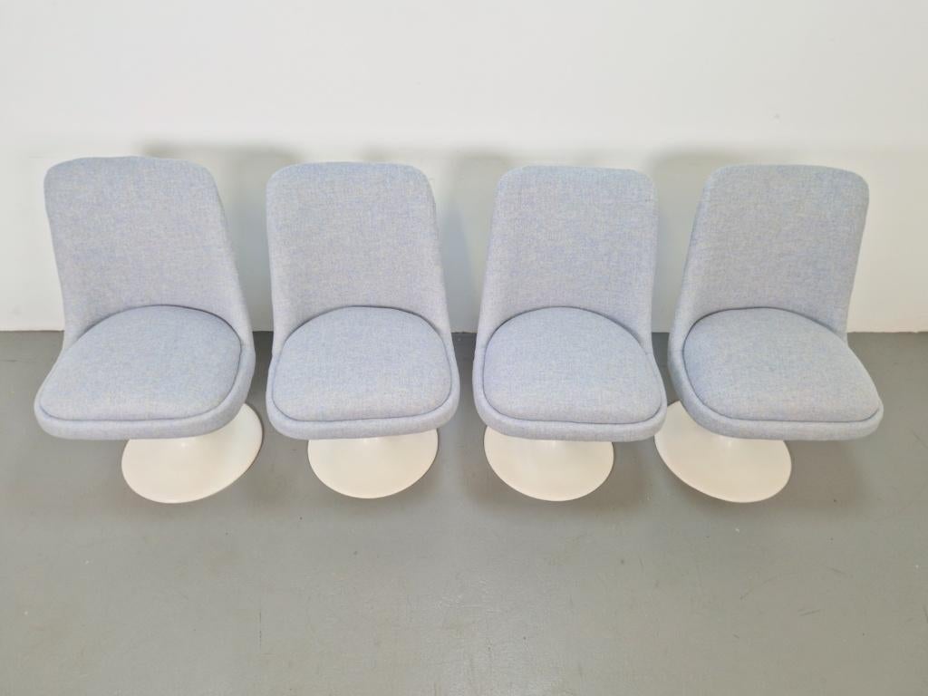 Set vintage Tulip stoelen eettafel Eero Saarinen stijl ´70, Huis en Inrichting, Ophalen, N, Space age vintage, 4 tot 6 stoelen