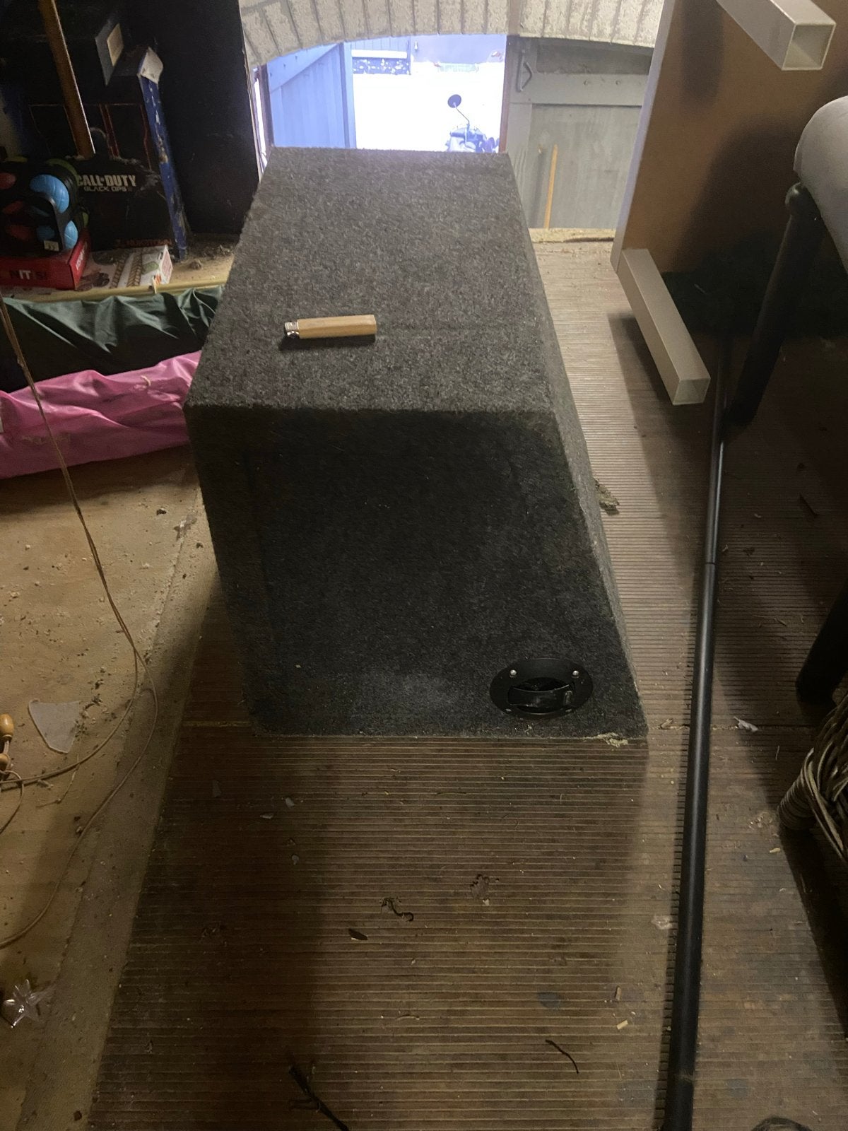 JBL Subwoofer in behuizing plus versterker en kabels, Ophalen, Gebruikt, Subwoofer, JBL