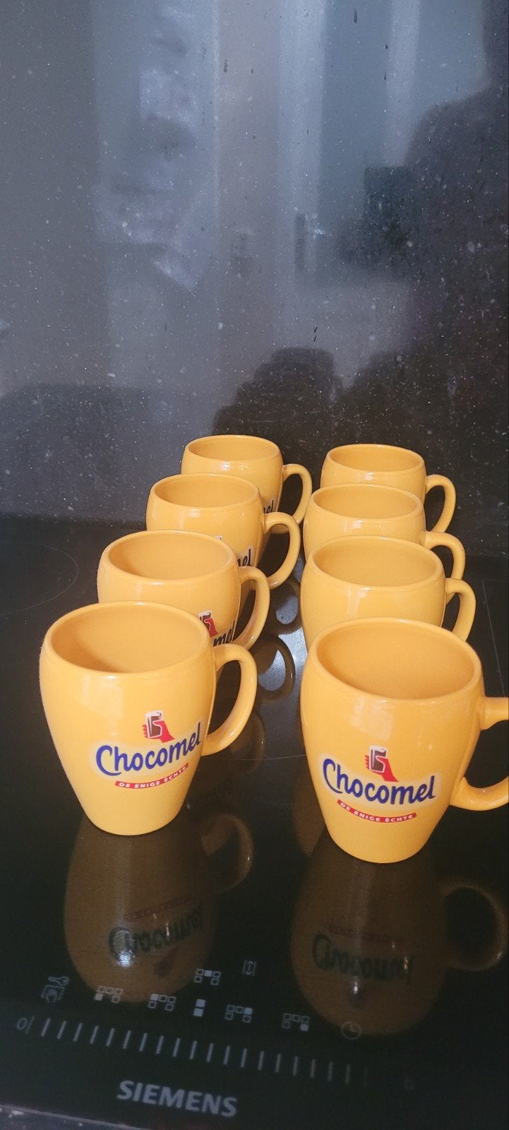 Chocomel bekers - Set van 8, Ophalen, Overige merken, Mok, Zo goed als nieuw