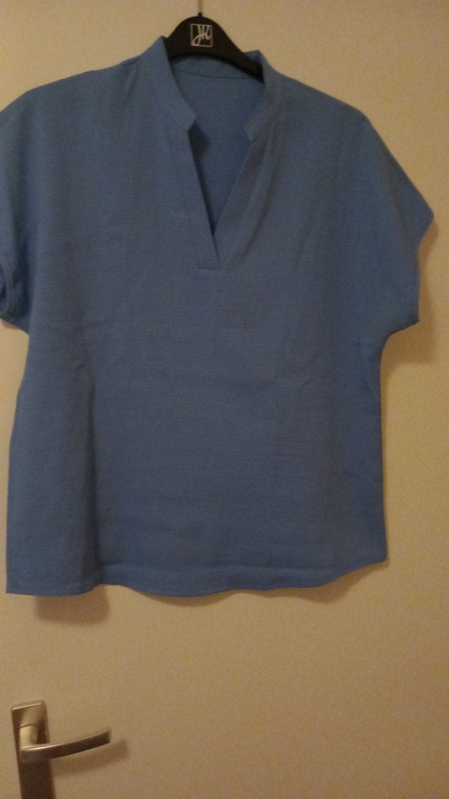 leuk shirt blauw maat 40, Kleding | Dames, T-shirts, Blauw, Zo goed als nieuw, Korte mouw, Ophalen