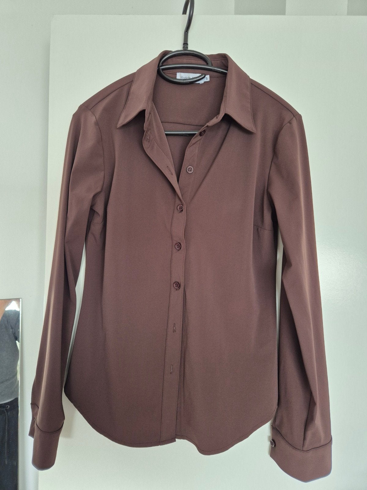 Nicolette Kluijver blouse S, Ophalen of Verzenden, Zo goed als nieuw, Maat 36 (S), Bruin
