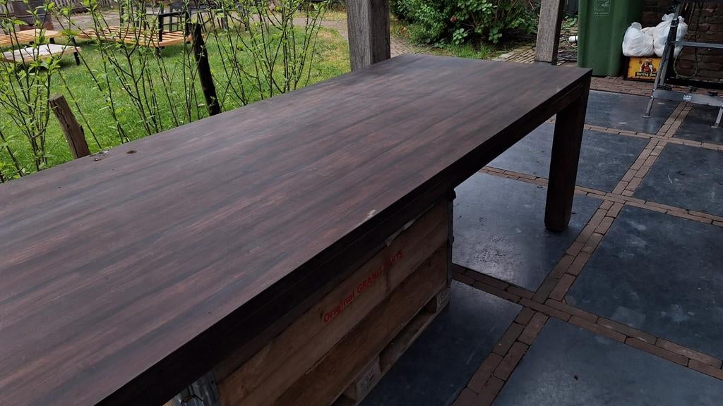 Houten tafel, Ophalen, Rechthoekig, 200 cm of meer, 50 tot 100 cm