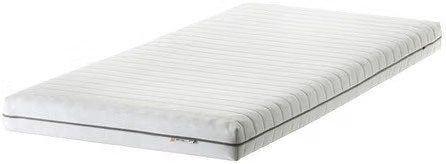 Combi van IKEA MALFORS matras én IKEA LEIRSUND lattenbodem, Ophalen, Gebruikt, Eenpersoons, 80 cm
