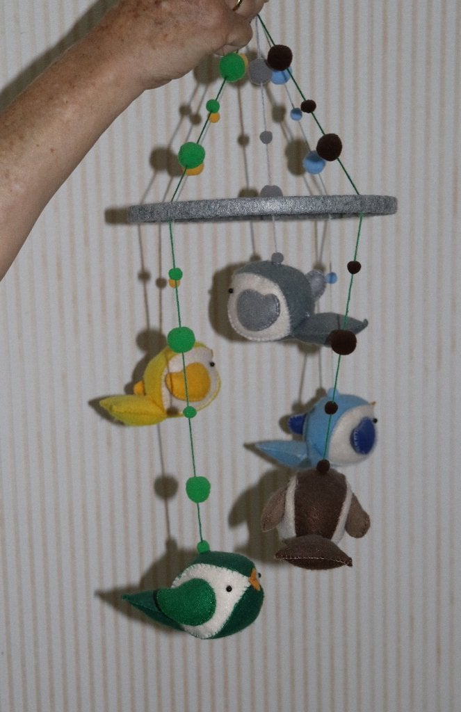 Mobiel Baby Vilt Vogels, Ophalen of Verzenden, Nieuw, Mobiel