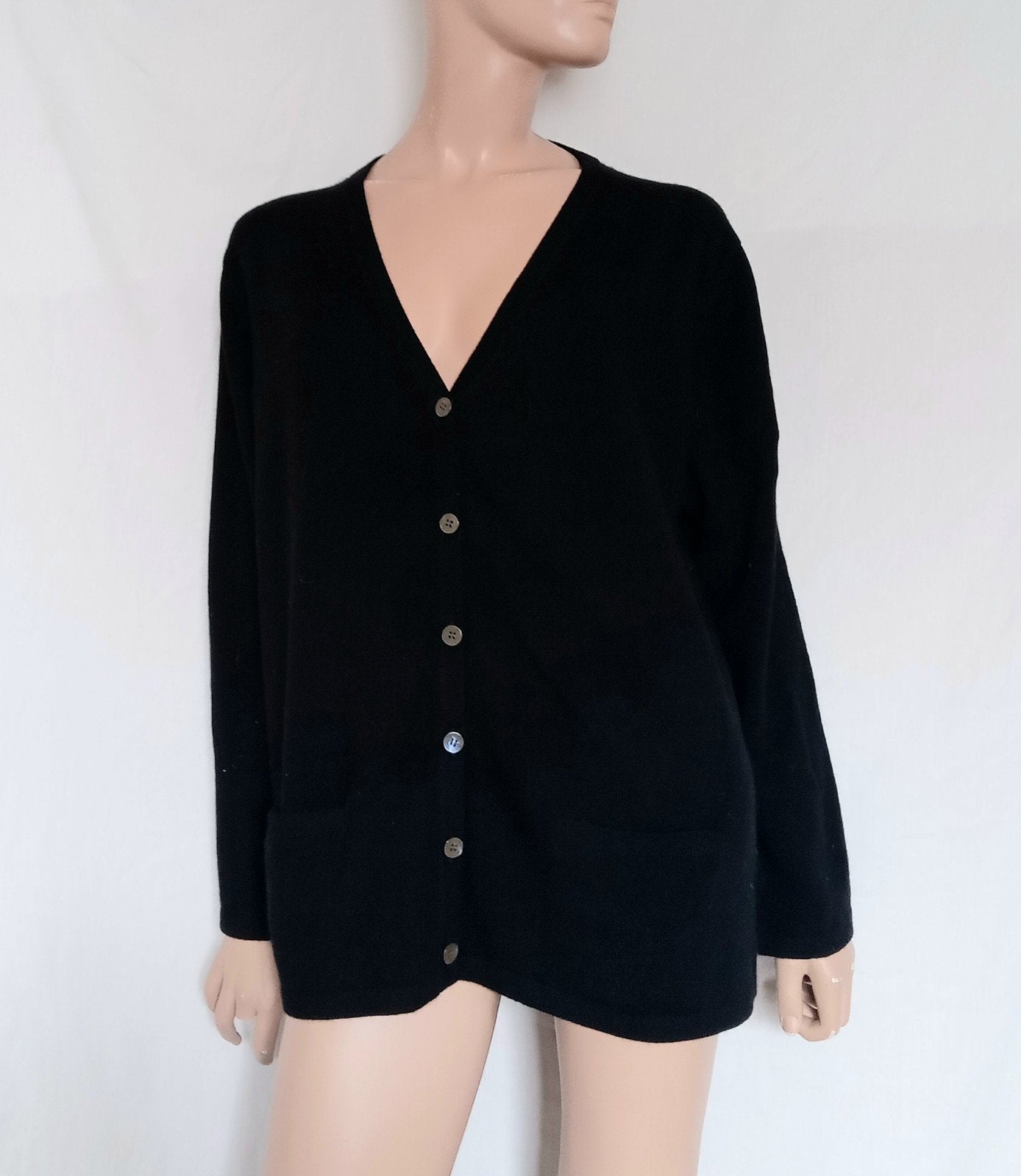 YORN CASHMERE Vest , Maat 44 - 46, Ophalen of Verzenden, Zo goed als nieuw, Maat 42/44 (L), Zwart
