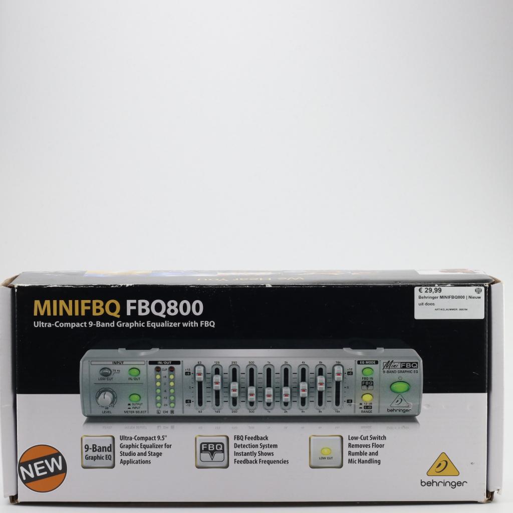 Behringer MINIFBQ800 | Nieuw uit doos, Behringer, Zo goed als nieuw, Support@behringer.com, Behringer (Music Tribe)
Musikhausstraße 1
94060 Pocking
Germany