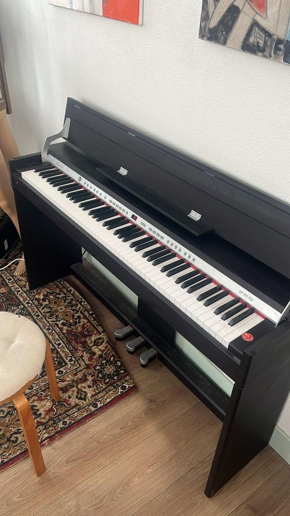 Electrische piano, Muziek en Instrumenten, Piano's, Ophalen, Gebruikt, Zwart, Digitaal