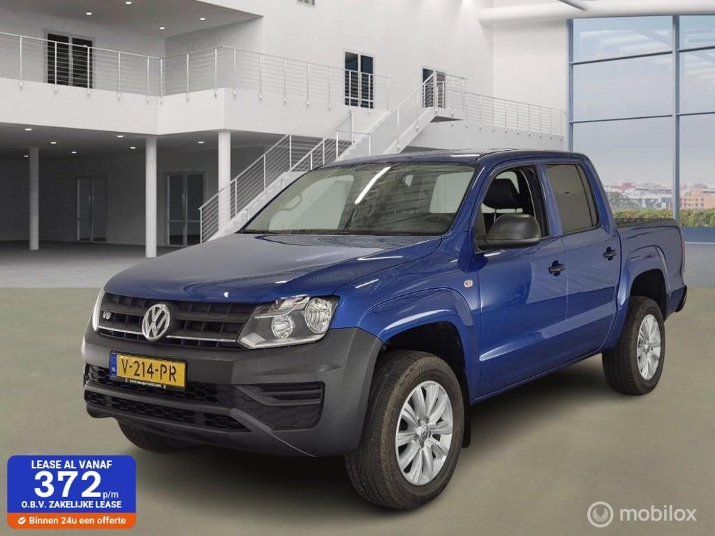 Volkswagen Amarok 3.0 TDI V6 4 Motion Plus Cab Trendline, Auto's, Gebruikt, Blauw, 163 pk, Bedrijf